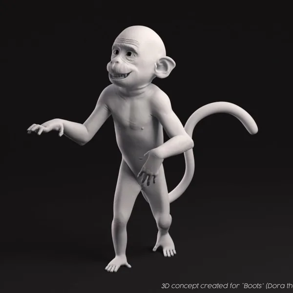 Dora and The Lost City of Gold / Boots Character Early Design