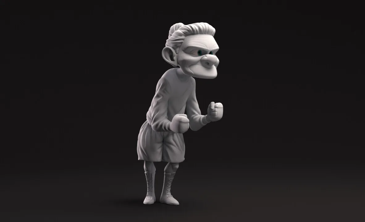 Oldwoman boxer