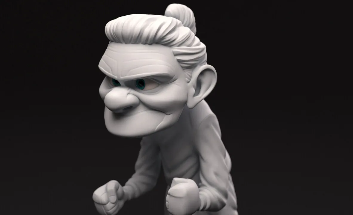 Oldwoman boxer