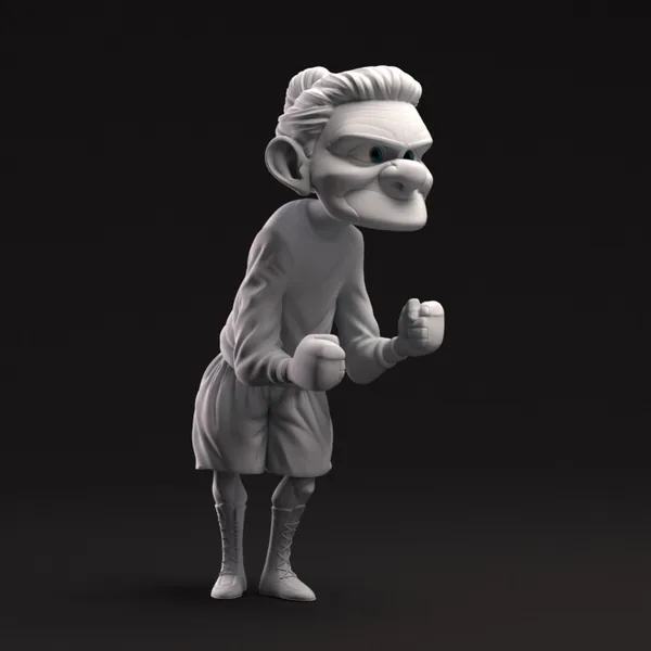 Oldwoman boxer